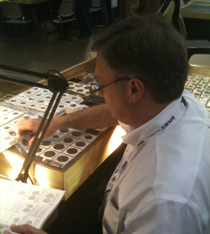 [Steve Damron at a Coin Show for Cleins Rare Coins Martinez, Georgia]