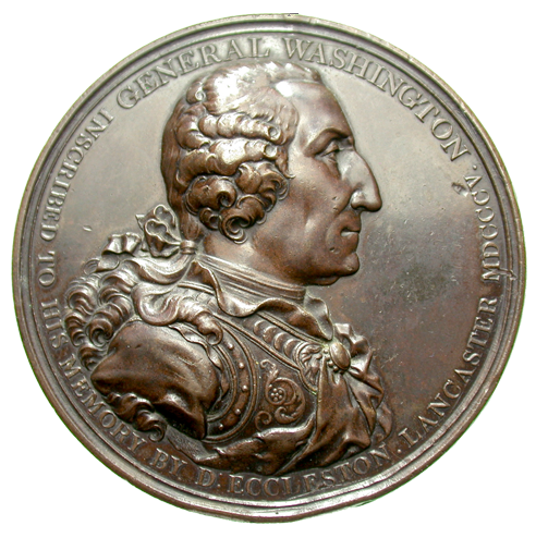 [George Washington (1732-1799) AE Bronze Medal 76mm, 1805]